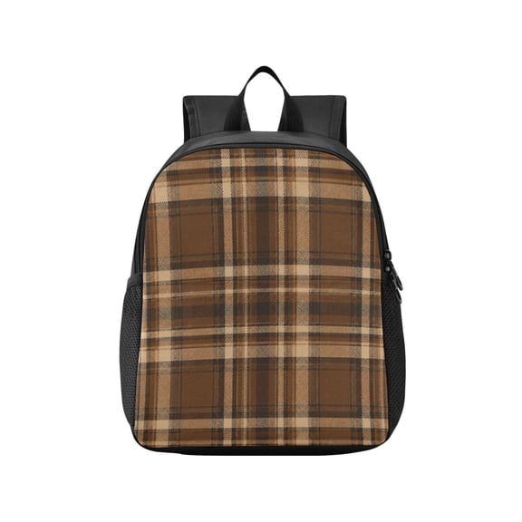 Toddler Backpack Classic Tartan Plaid Pattern Waterproof Lightweight Backpack Casual Mini Daypack for Daycare & Travel