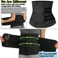 thumbnail image 3 of COMFREE Plus Size Neoprene Sauna Waist Trainer Corset Sweat Belt for Women Compression Band Workout Fitness, 3 of 5