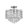 thumbnail image 1 of Lite Source Benedetta Semi-flush Mount, Chrome, 14 x 19.5, 1 of 3