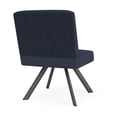 thumbnail image 3 of Willow Reception Armless Swivel Guest Chair / Charcoal Steel / Blue / Blue, 3 of 5