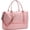 Pink, variant on Lightweight Big Tote Bag Women Travel Gym Bottom Zip Shoe Pocket Oxford Pink