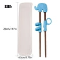 thumbnail image 3 of Cqxid Practice Chopsticks Under $5 Home & Garden Tableware SPRING PARK Baby Chopsticks Learning Training Child Chopsticks Enlightenment Helper Cute Animal, 3 of 7