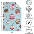 thumbnail image 3 of GZHJMY Cupcakes Yummy Colorful Kitchen Towel, Dish Towels Quick Drying Tea Towels Absorbent Hand Towels for Kitchen Sink Dinner Table 28 x 18 Inches, Set of 4, 3 of 7