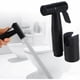 thumbnail image 2 of Grohe - Alcachofa de ducha para inodoro, desatascador de vapor, bidé de acero inoxidable, puerto de ducha de mano con soporte para baño (negro mate), 2 of 5