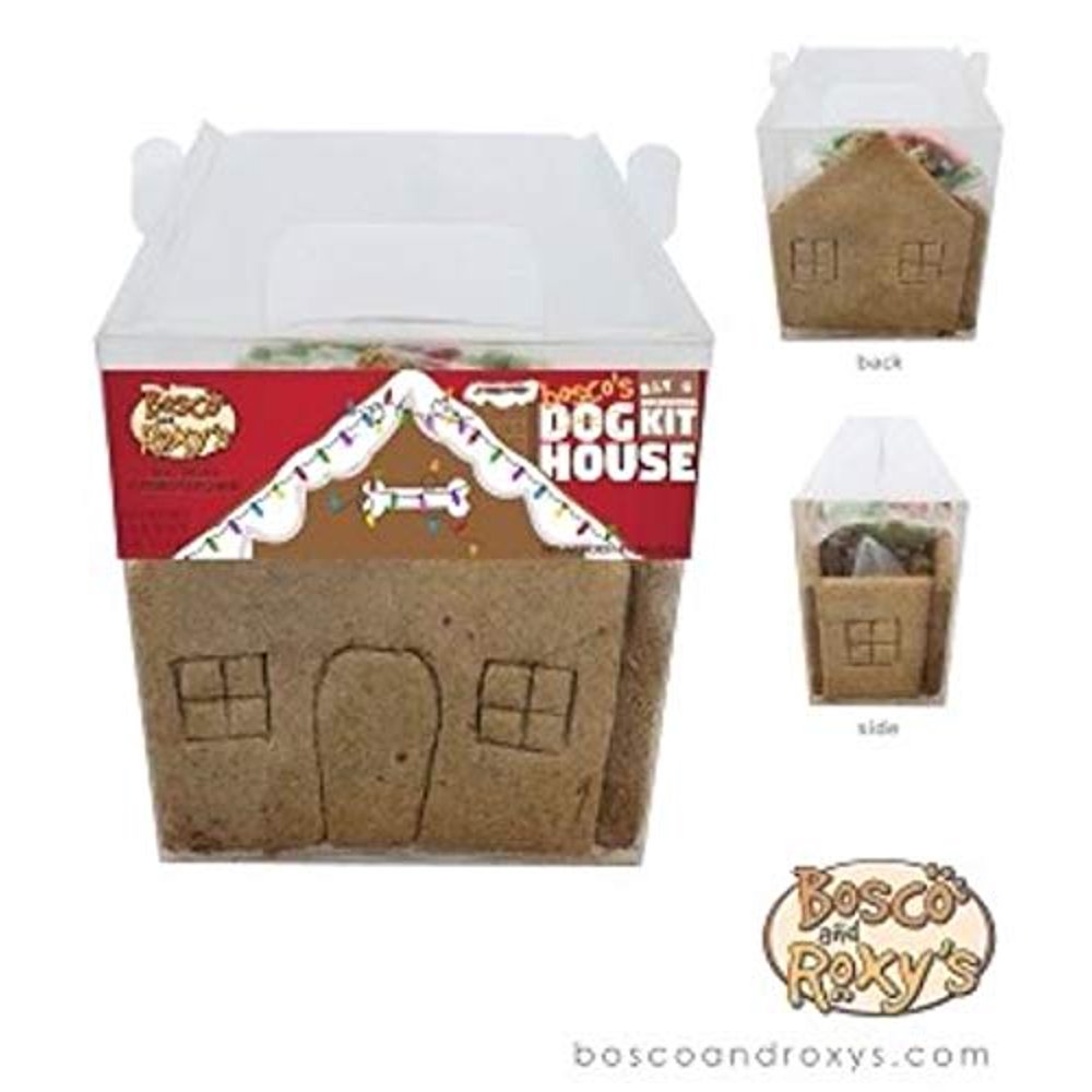 Bosco & Roxy's Gingerbread Dog House Decorating Kit Christmas Dog Treat