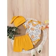 thumbnail image 4 of Suealasg 2Pcs Baby Boy Clothes Short Sleeve Tiger Print Romper + Shorts +Hat Set 3 6 9 12 18 Months Infant Boys Summer Outfits, 4 of 9