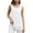 A-White, variant on Uvplove Women's Sleeveless Chiffon Tank Top Double Layers Casual Blouse Tunic,Black Leaves,M
