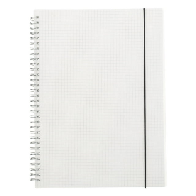 Shisuyan Graph Spiral Notepad Transparent Cover Multipurpose Writing Book For Students Home Use And Planning