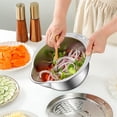 thumbnail image 5 of Ltdhehe Purpose Stainless Steel Kitchen Basin Ideal For Rice Washing Vegetables Draining Fruits With Perforated Bottom And Slanted Design, 5 of 5