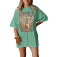 thumbnail image 5 of Nashville Music City T-Shirt Women Country Music Oversized Shirts Rock Band Tshirt Vintage Guitar Wings Graphic Tees, 5 of 5