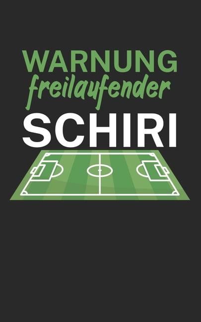 Warnung freilaufender Schiri Fußball Notizbuch für Schiedsrichter mit