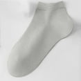 thumbnail image 5 of Dolkfu Athletic Men Socks Size 10-13 Breathable Gray Cotton Ankle Socks Wicking Thin Quarter Socks Men, 5 of 5