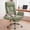 Pink, variant on Genpo Cross Legged Office Chair, Criss Cross Desk Chair with Wheels, White Teddy Fleece Big and Tall Reclining Office Chair 500lbs with Foot Rest, Reversible Armrests & Wide Seat