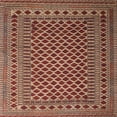 thumbnail image 1 of Ahgly Company Indoor Square Traditional Saffron Red Southwestern Area Rugs, 3' Square, 1 of 6