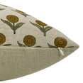 thumbnail image 4 of Fabdivine Hand Block Print Pure Linen Decorative Pillow Covers, 20X20, Ganda Pushp, 4 of 4