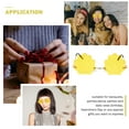 thumbnail image 5 of MLINS Funny Conch Design Sunglasses for Party Photo Props Made of Metal and PC Yellow, 5 of 8