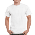 thumbnail image 3 of Gildan - Short Sleeve T-Shirt for Men's – 2XL Size | 100% Heavy Cotton Crew Neck Tee, Assorted Color T-Shirt, 5.3 Oz | Single Pack - White, 3 of 6