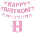 thumbnail image 2 of Banner Neyeidru para decoración de cumpleaños con lazo rosa para niñas, 2 of 7