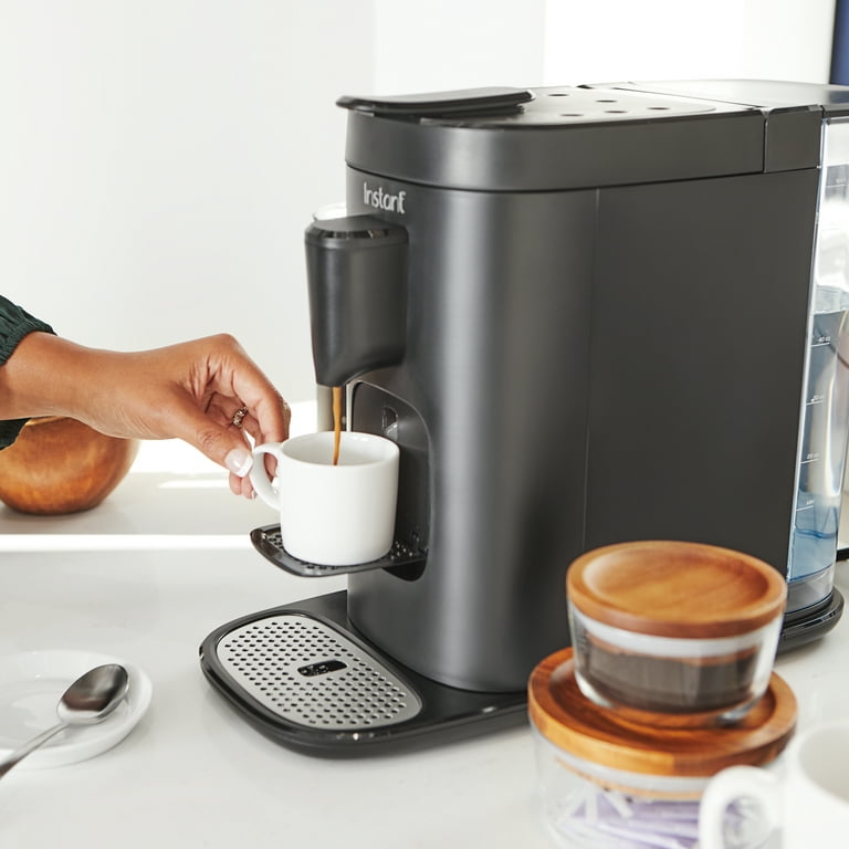 Instant Dual Pod Plus 3-in-1 Coffee Maker with Espresso Machine, Pod Coffee  Maker and Ground Coffee, Nespresso Capsules Compatible - Black