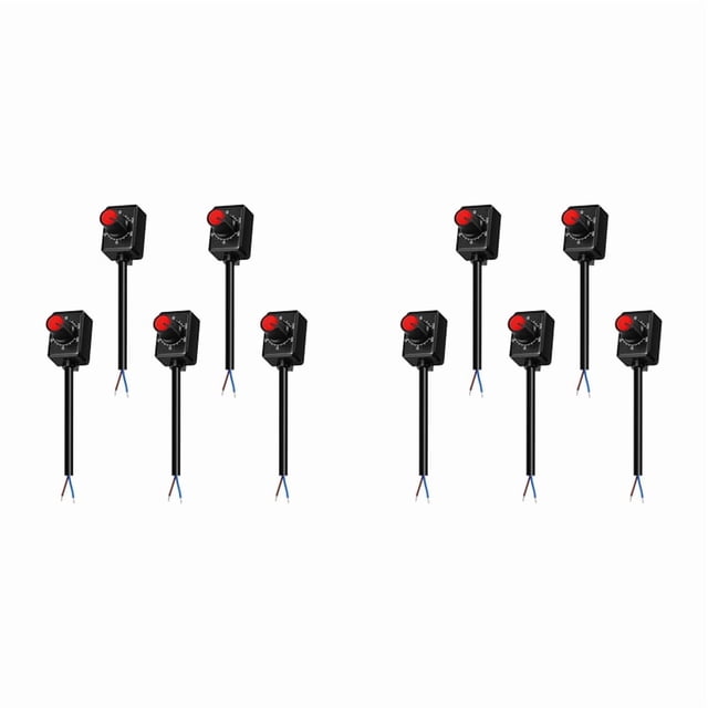 Atenuador LED con Perilla DC 0/1-10V de 10 Piezas, Atenuador Pasivo de Bajo Voltaje Atenuación PWM para Controlador LED Electrónico Regulable de 0-10V o 1-10V