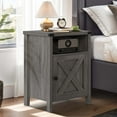 thumbnail image 7 of 4 EVER WINNER Farmhouse Nightstand, End Table for Bedroom Living Room, Side Table, Grey Wash, 7 of 7
