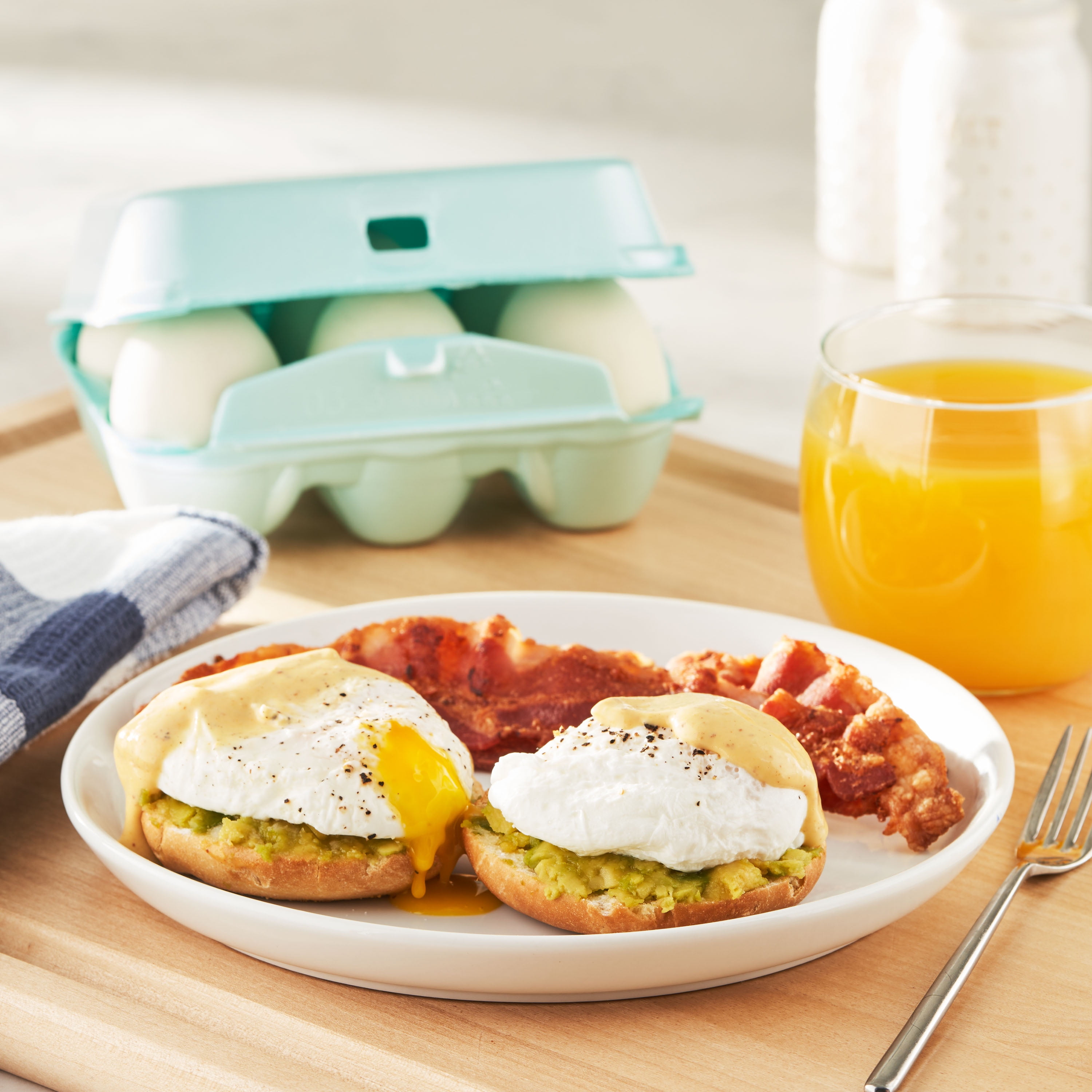 Great Value Large White Eggs, 6 Count