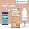 thumbnail image 3 of (2 pack) WELMATE Clotrimazole 1% Antifungal Solution for Athlete's Foot, Cracked & Dry Skin Relief, 0.33 FL oz, 3 of 7