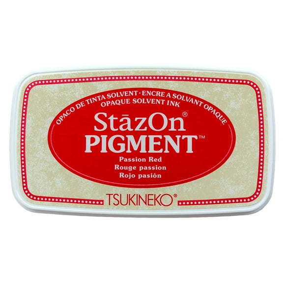 Tsukineko StazOn Pigment Ink Pad Passion Red