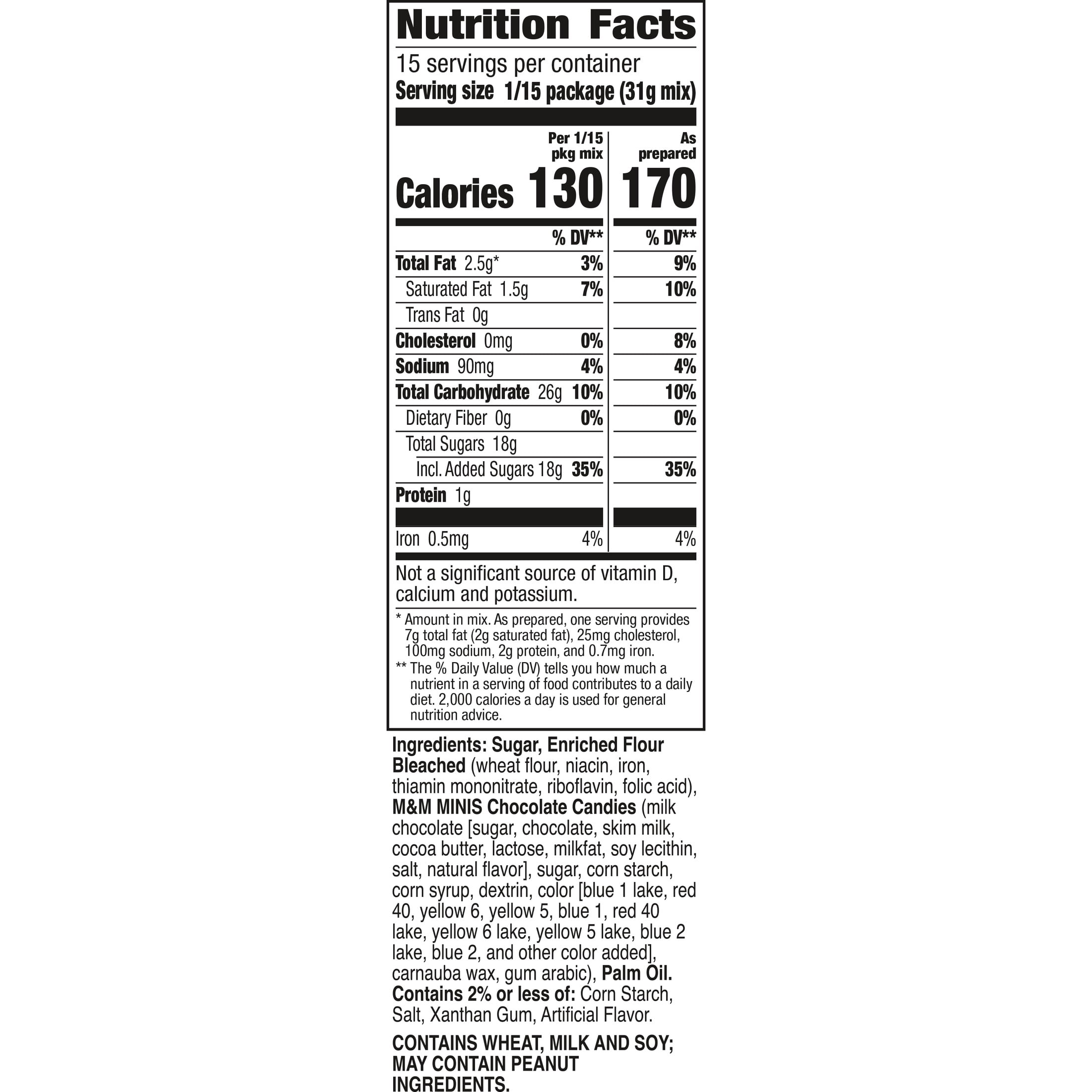 (8 pack) Betty Crocker Fudgy Blondie Bar Mix, with M&M'S Minis Chocolate Candies, 16.6 oz