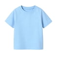 thumbnail image 6 of HILEELANG 2-7T Toddler Little Boys Sky Blue Fresh Green Soft Yellow 100% Cotton T-Shirt 3-Pack Size 4T, 6 of 7