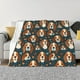 thumbnail image 1 of Fotbe Cute Puppy Manta de Franela con Estampado, Manta Ultrasuave para Cama, Sofá, Auto, Hipoalergénica y Antibolitas-60"x50", 1 of 6