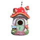thumbnail image 2 of Casita colgante para pájaros, decoración de jardín exterior, resina, con forma de pájaro, novedosa casita decorativa para pájaros, nido para, 2 of 7