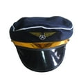 thumbnail image 3 of IDALL Beret Hats Captain Hat Captain Hat Sailor Hat for Women Boating Captain Hat for Men for Party Z Black One Size, 3 of 3