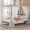 Black, variant on Black Queen Metal Framed Canopy Platform Bed with Built-in Headboard,No Box Spring Needed, Classic Design