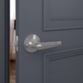 thumbnail image 3 of 10 Pack Door Lever Handle and Lock Set Lara Privacy by Villar Home Designs Silver, 3 of 5