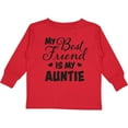 thumbnail image 3 of Inktastic My Best Friend is My Auntie with Hearts Boys or Girls Long Sleeve Toddler T-Shirt, 3 of 5