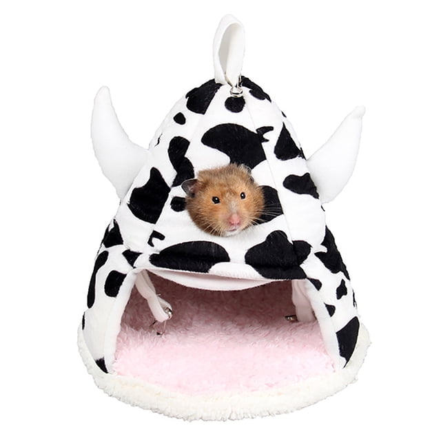 Lit de Hamster Chaud Double Couche Lit de Cobaye Lit de Hérisson pour Petit Animal