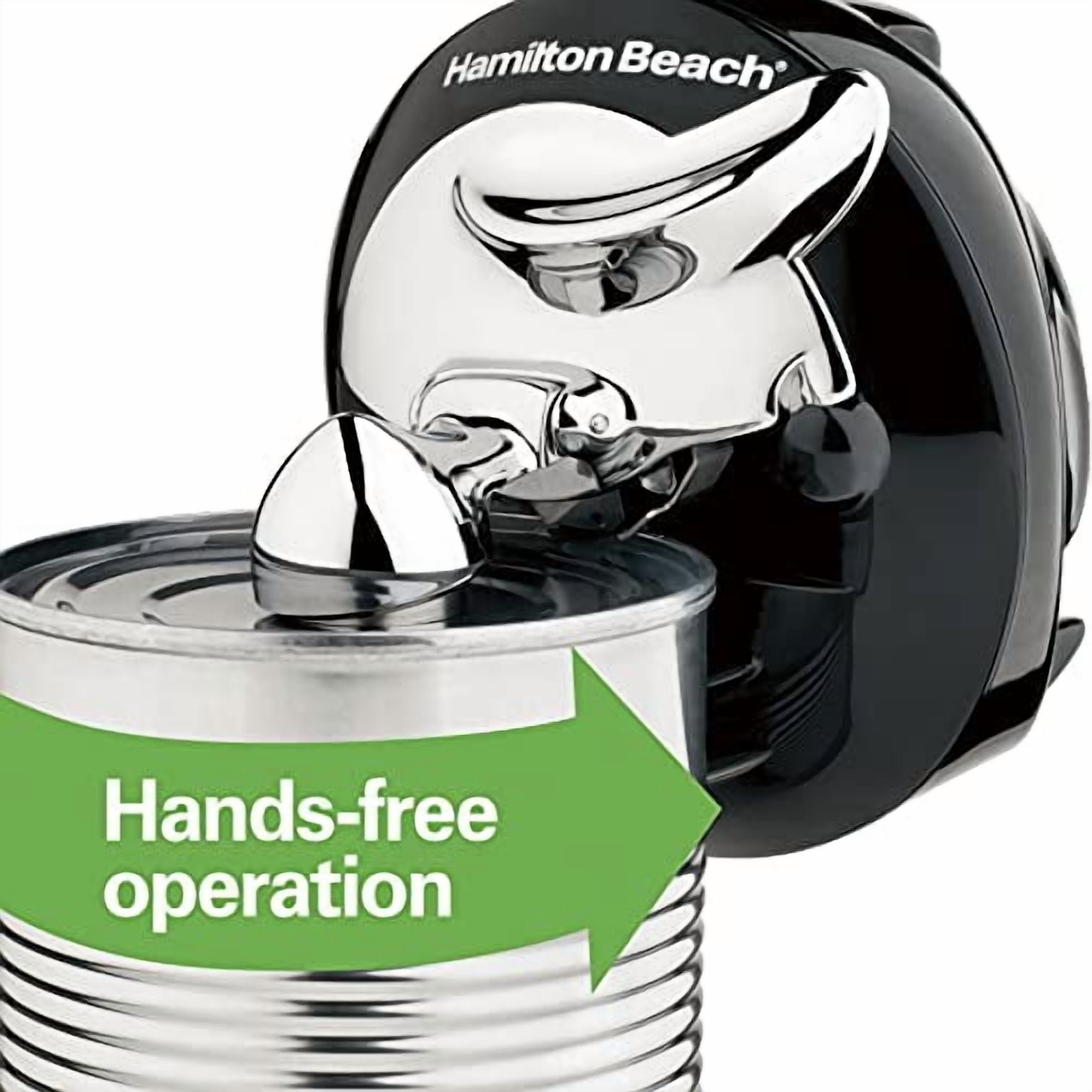 Hamilton Beach Walk 'n Cut Electric Can Opener for Kitchen, Use On Any Size, Automatic and Hand-Free, Cordless & Rechargeable, Easy Clean Removable Blade, Black (76501G)