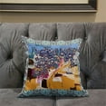 thumbnail image 5 of Tree Oil Duo Indoor/Outdoor Pillow in Light Blue Yellow Pink 26x26, 5 of 5