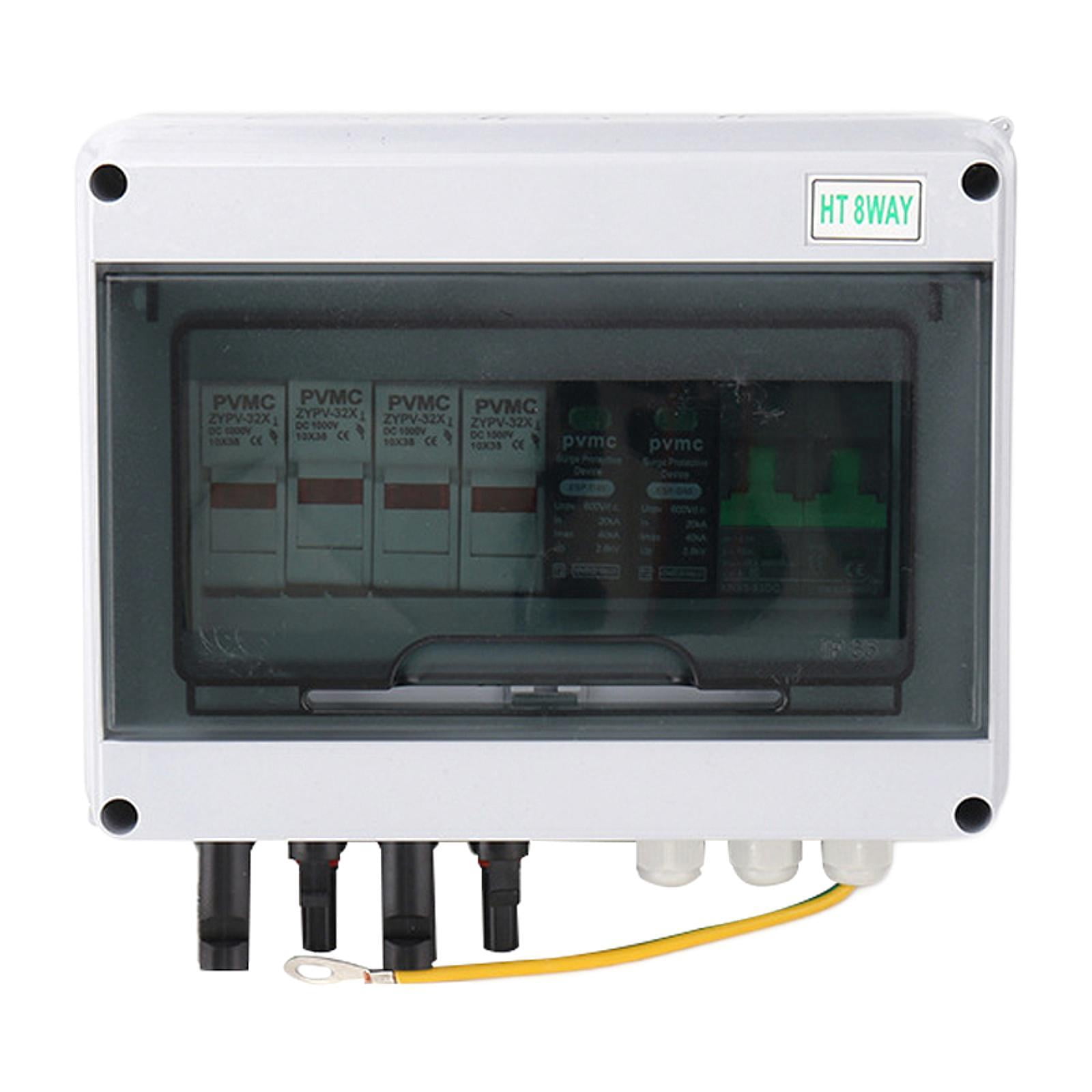 Menolana Solar DC Combiner Box 2 Input 1 Output Easy to Use Stable and Reliable DC 600V Fuse Mcb SPD Distribution Box for Car Industry