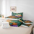 thumbnail image 6 of Catabedysis Rustic Cabin Camper 7-Piece Twin Bedding For Girls,3D Cartoon Camping Pattern Bedding Comforter Set,Multicolor,Polkadot Reversible, 6 of 7