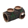 thumbnail image 3 of Refugios para reptiles, cabañas, hábitats, cuevas y decoración para reptiles, decoraciones de resina simulada para acuarios, tronco en descomposición, 3 of 8