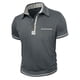 thumbnail image 5 of Blusa y camisa de manga corta con cuello vuelto para hombre, color liso, informal, a la moda, con bolsillos y botones, de poliéster., 5 of 7