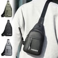 thumbnail image 1 of Bolsa de pecho Bandolera para hombres y mujeres, mochila ligera de varios bolsillos con correa ajustable para viajar, senderismo, deportes y uso diario, 1 of 9