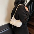 thumbnail image 3 of Bolso de hombro sencillo de color sólido para mujer, estilo coreano, moderno, combinable con todo, ligero y de lujo, 2025, 3 of 5