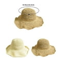 thumbnail image 3 of Lroveb Sun Hats for Women Summer Beach Wide Brim Hat Foldable Packable Cap Travel Floppy Straw Hat, 3 of 6