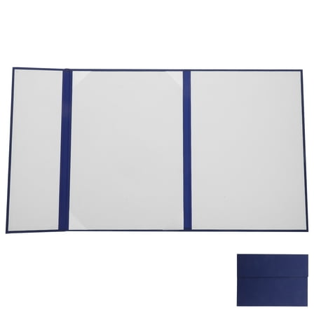 MUSEYA Blue Diploma Cover Fold Certificate Holder Paper Material for Ceremony