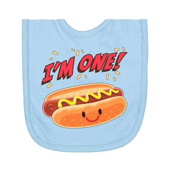 Inktastic Im One Hot Dog First Birthday Newborn Bib