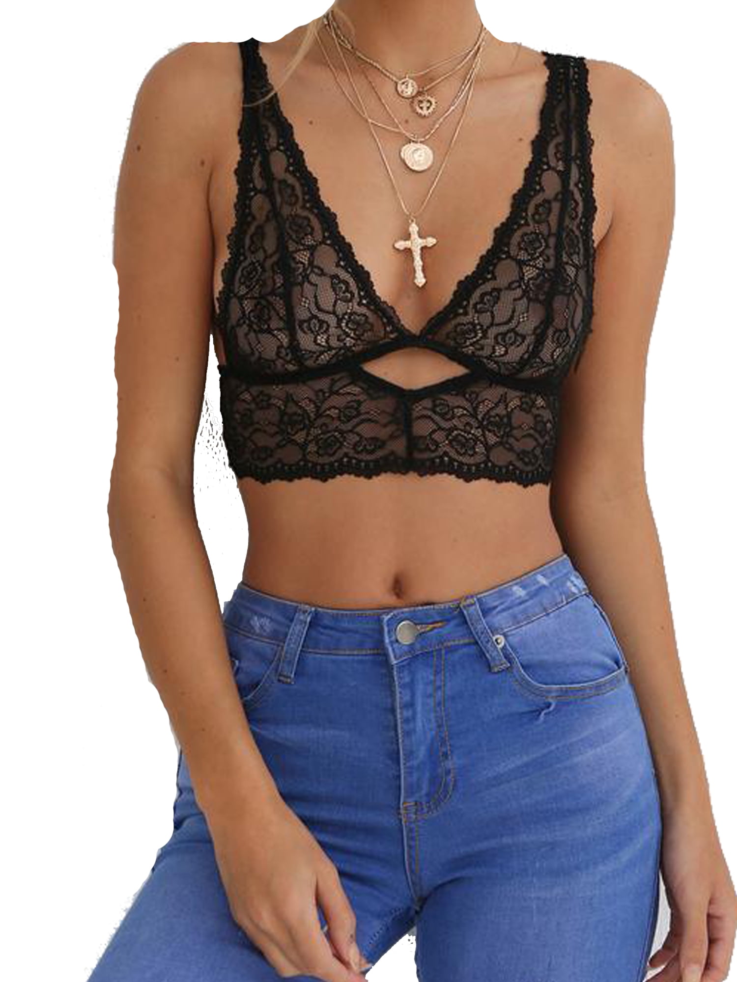 lace flower bralette