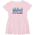 thumbnail image 3 of Inktastic My First Hanukkah with Lit Candles Girls Baby Dress, 3 of 5